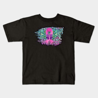 Breast Cancer Awareness Ribbon And Butterflies Kids T-Shirt